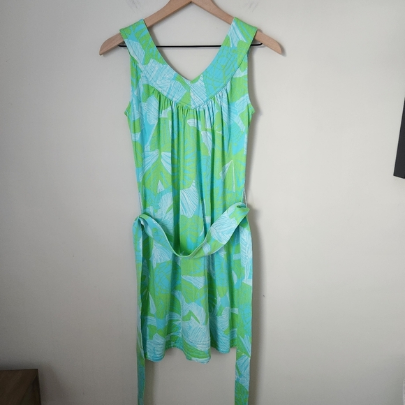 Lilly Pulitzer | Nadja Silk Blend Sleeveless Mini Dress in Limeade - Size XS - Picture 4 of 9
